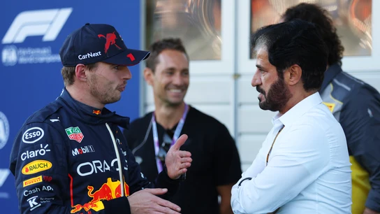 Max Verstappen y Mohammed ben Sulayem Max Verstappen y Mohammed ben Sulayem