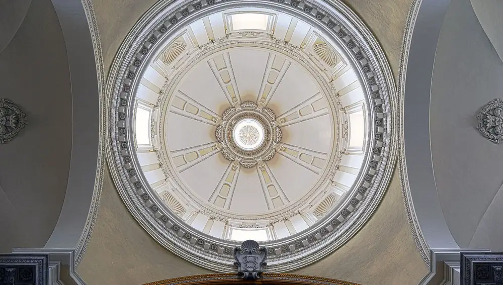Interior de la cúpula de la Iglesia de San Juan de los Florentinos