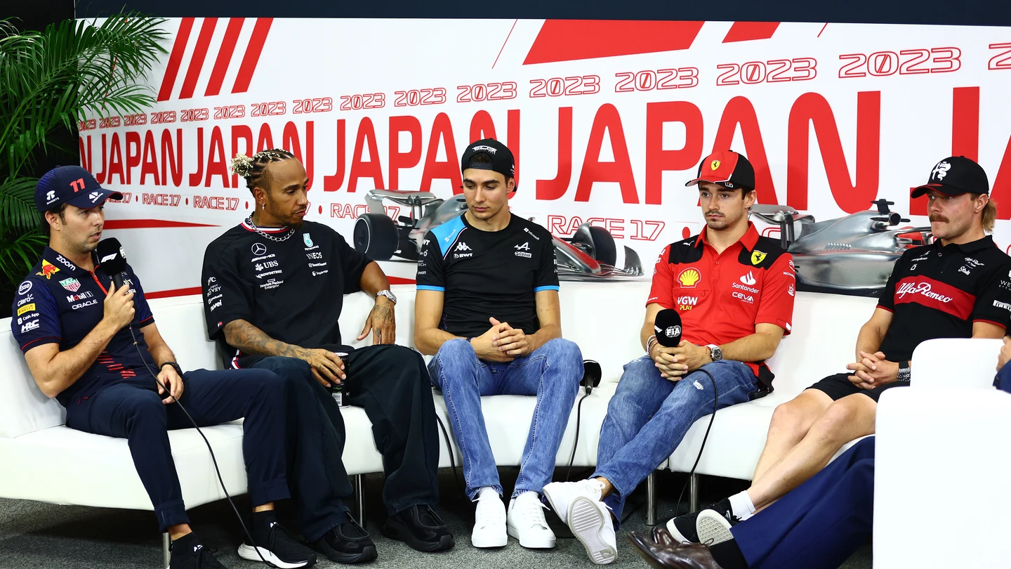 Pérez, Hamilton, Ocon, Leclerc y Bottas Pérez, Hamilton, Ocon, Leclerc y Bottas