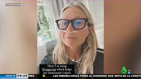 El extraño tratamiento de Gwyneth Paltrow en el que le meten agua por la nariz para retrasar el envejecimiento