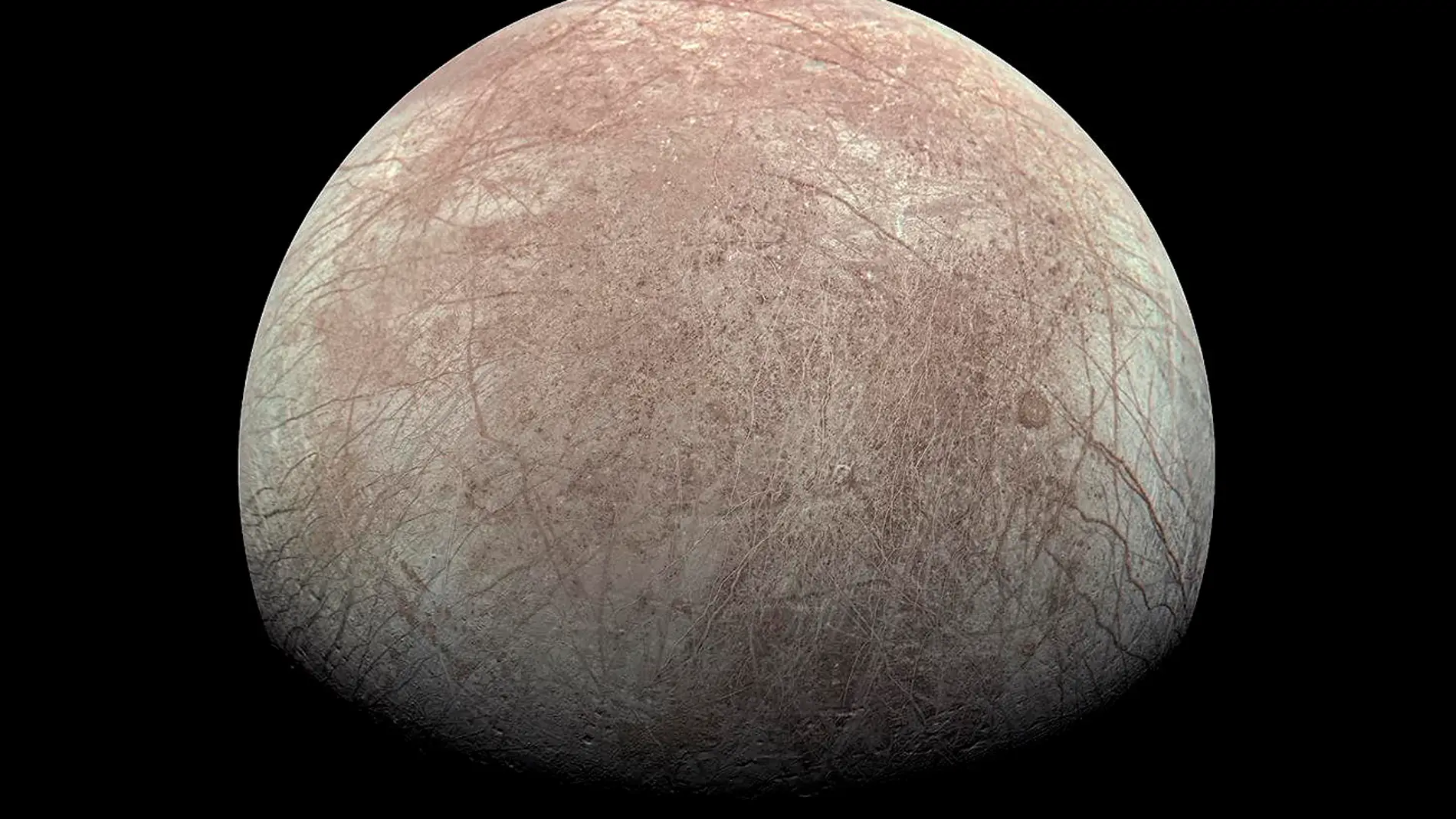 La gélida luna Europa de Júpiter