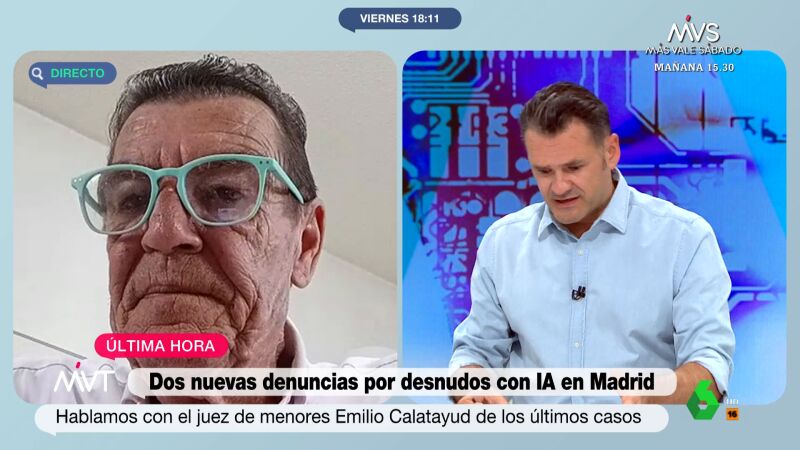 El juez Calatayud sobre los desnudos generados por IA: "Estamos criando una juventud que da pena"