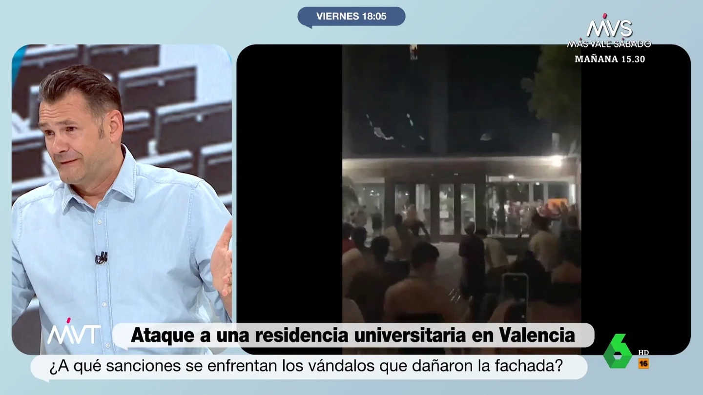 Iñaki López critica el ataque a una residencia de estudiantes que acaba en "batalla medieval" Iñaki López critica el ataque a una residencia de estudiantes que acaba en "batalla medieval"