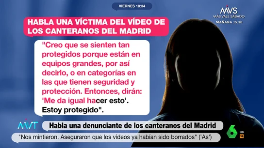 Habla una víctima del vídeo difundido por los canteranos del Madrid Habla una víctima del vídeo difundido por los canteranos del Madrid