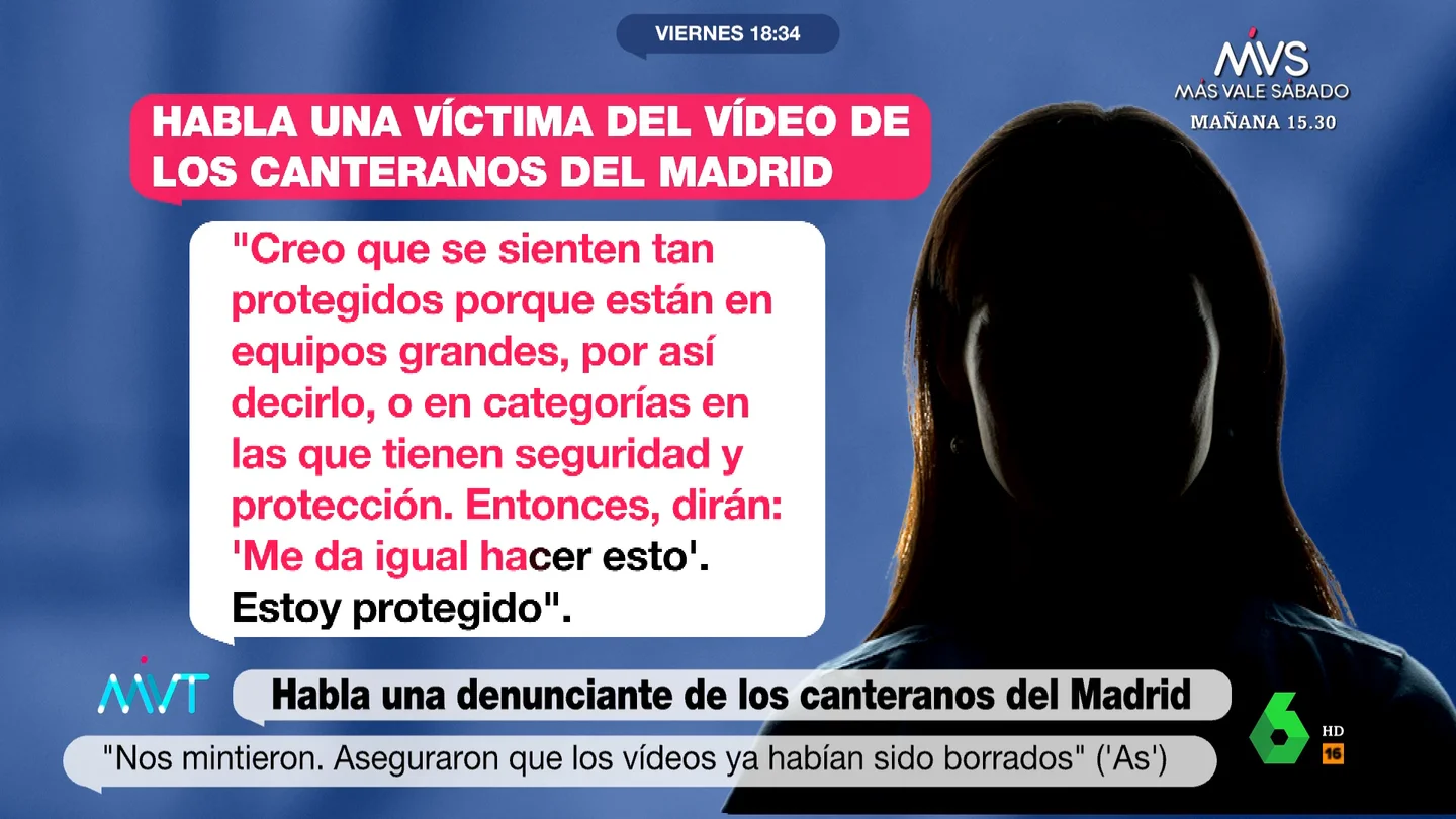 Habla una víctima del vídeo difundido por los canteranos del Madrid Habla una víctima del vídeo difundido por los canteranos del Madrid