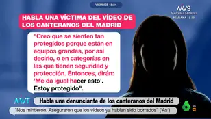 Habla una víctima del vídeo difundido por los canteranos del Madrid