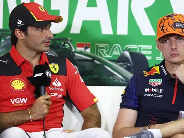 Carlos Sainz y Max Verstappen en una foto de archivo