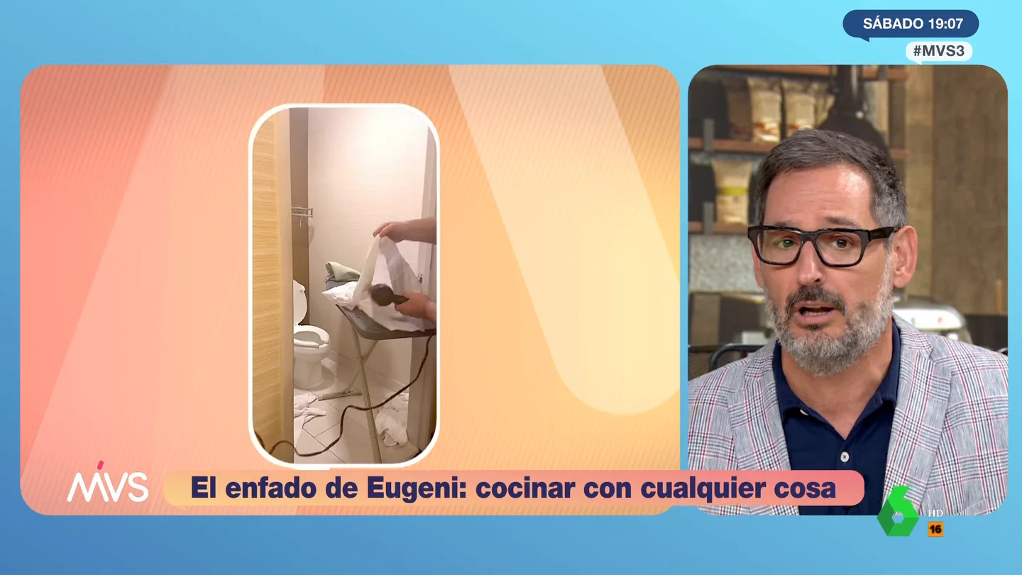 Eugeni Alemany se 'ceba' con la forma de cocinar de los americanos: "Te sube el colesterol solo de respirar" Eugeni Alemany se 'ceba' con la forma de cocinar de los americanos: "Te sube el colesterol solo de respirar"