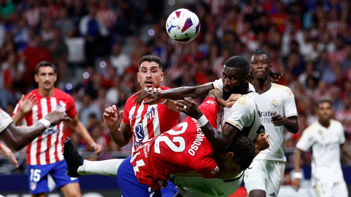 Rudiger, en la acción del gol anulado a Camavinga