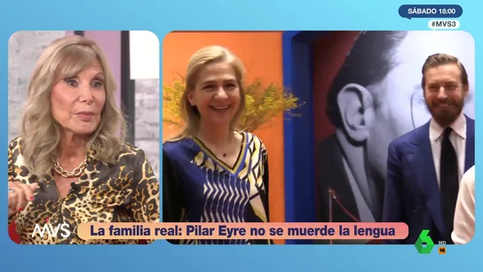 MVS Pilar Eyre critica a Cristina de Borbón: "No entiendo que siga llevando el anillo, su marido vive con otra" MVS Pilar Eyre critica a Cristina de Borbón: "No entiendo que siga llevando el anillo, su marido vive con otra"