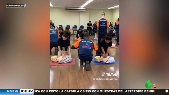 Los aruser@s aprenden a hacer la reanimación cardiopulmonar al ritmo de Stayin' Alive de 'Los Bee Gees' Los aruser@s aprenden a hacer la reanimación cardiopulmonar al ritmo de Stayin' Alive de 'Los Bee Gees'