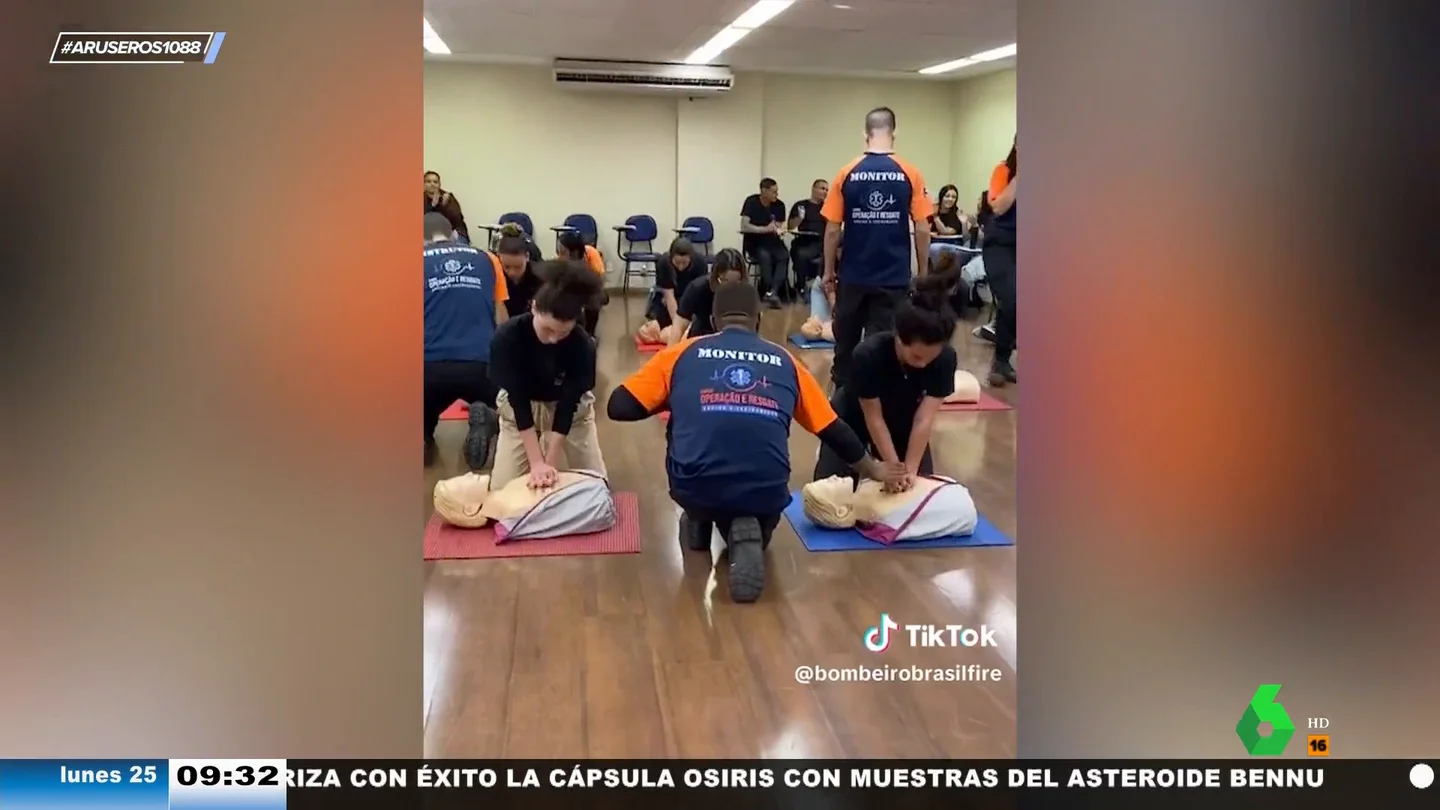 Los aruser@s aprenden a hacer la reanimación cardiopulmonar al ritmo de Stayin' Alive de 'Los Bee Gees' Los aruser@s aprenden a hacer la reanimación cardiopulmonar al ritmo de Stayin' Alive de 'Los Bee Gees'