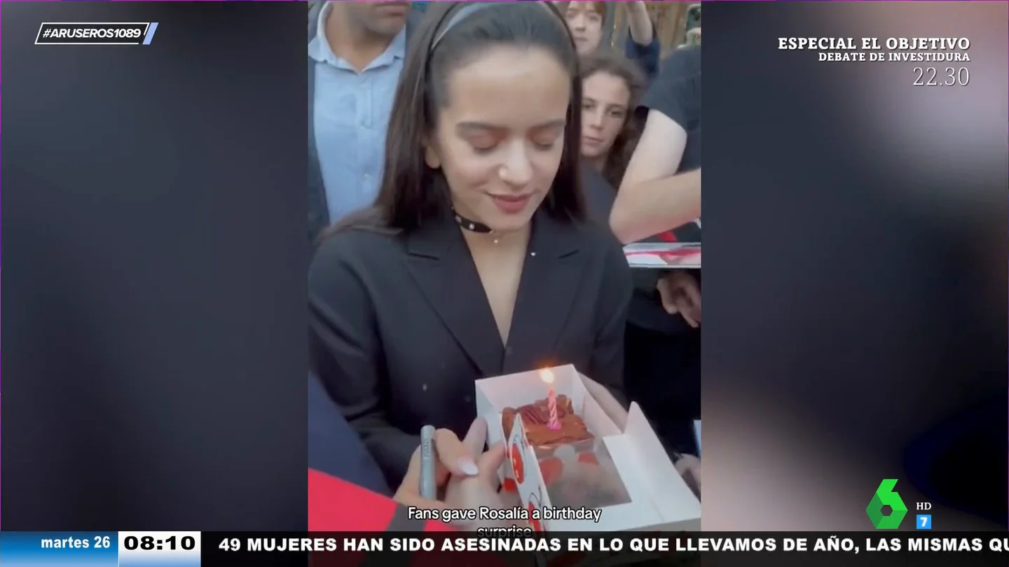 Rosalía vuelve a ponerle su anillo de compromiso con Rauw Alejandro: esta es la inesperada parte donde lo lleva Rosalía vuelve a ponerle su anillo de compromiso con Rauw Alejandro: esta es la inesperada parte donde lo lleva