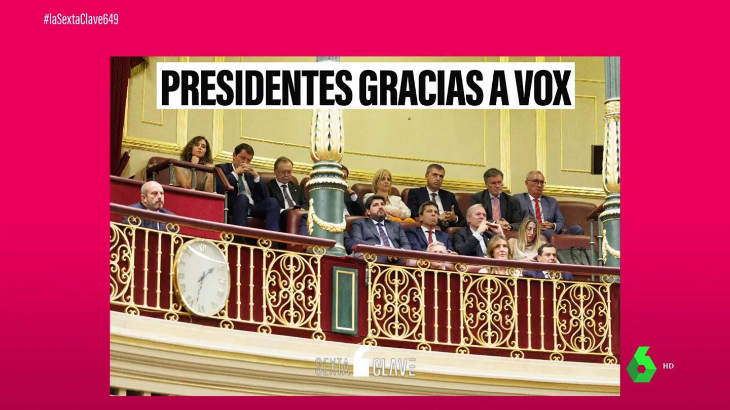 Nueve presidentes autonómicos del PP arropan a Feijóo: siete de ellos han llegado al gobierno gracias a Vox Nueve presidentes autonómicos del PP arropan a Feijóo: siete de ellos han llegado al gobierno gracias a Vox