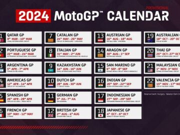 Calendario de MotoGP para 2024