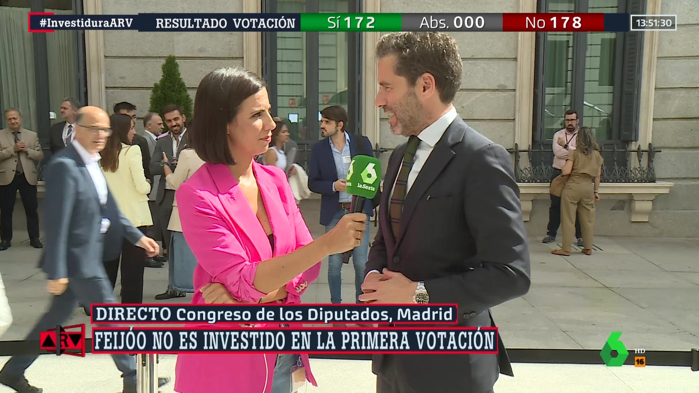 Borja Sémper defiende a Feijóo y evita situarle en la oposición: "Vamos a esperar al viernes" Borja Sémper defiende a Feijóo y evita situarle en la oposición: "Vamos a esperar al viernes"