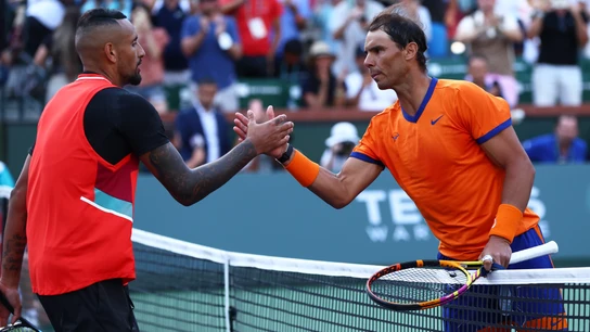 Nick Kyrgios y Rafa Nadal Nick Kyrgios y Rafa Nadal
