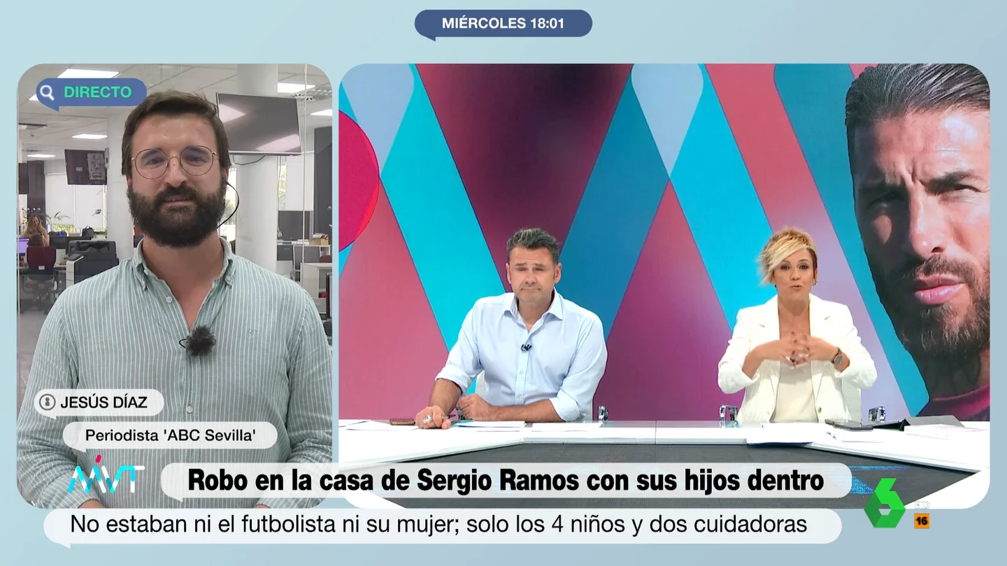 ¿Hay conexión entre el robo a Sergio Ramos y el de María del Monte? Habla el periodista que ha destapado el caso ¿Hay conexión entre el robo a Sergio Ramos y el de María del Monte? Habla el periodista que ha destapado el caso