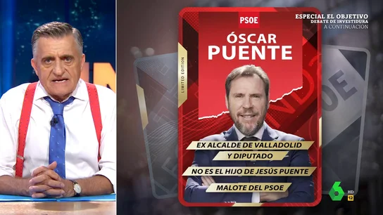 Wyoming analiza las palabras de Óscar Puente, "el malote de moda en el PSOE": "Feijóo no será investido, pero sí embestido" Wyoming analiza las palabras de Óscar Puente, "el malote de moda en el PSOE": "Feijóo no será investido, pero sí embestido"