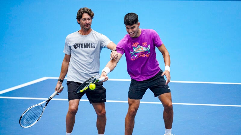 Juan Carlos Ferrero y Carlos Alcaraz
