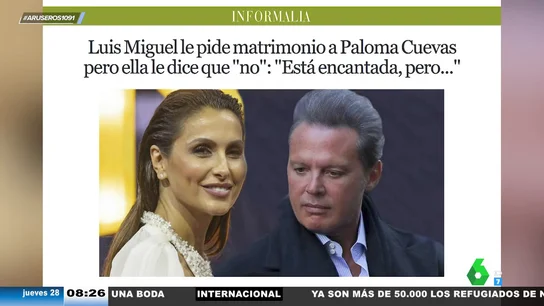Luis Miguel habría pedido matrimonio a Paloma Cuevas: esta es la inesperada reacción de la diseñadora Luis Miguel habría pedido matrimonio a Paloma Cuevas: esta es la inesperada reacción de la diseñadora