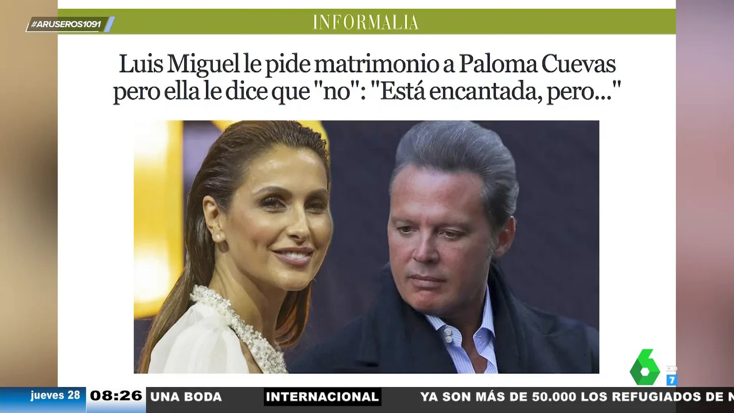 Luis Miguel habría pedido matrimonio a Paloma Cuevas: esta es la inesperada reacción de la diseñadora Luis Miguel habría pedido matrimonio a Paloma Cuevas: esta es la inesperada reacción de la diseñadora