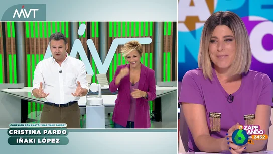 El ataque de risa de Cristina Pardo ante la 'picante' propuesta de Iñaki López a Valeria Ros El ataque de risa de Cristina Pardo ante la 'picante' propuesta de Iñaki López a Valeria Ros