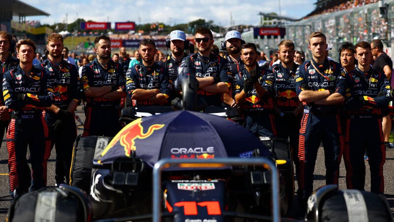 Equipo Red Bull en el GP de Japón