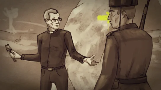 El párroco detenido por la Guardia Civil que ideó las flechas amarillas del Camino de Santiago El párroco detenido por la Guardia Civil que ideó las flechas amarillas del Camino de Santiago