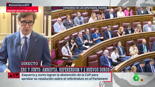 Salvador Illa responde a ERC y Junts: "No respetar esa voluntad me parece que es un gravísimo error" Salvador Illa responde a ERC y Junts: "No respetar esa voluntad me parece que es un gravísimo error"