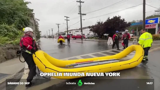 La tormenta Ophelia inunda Nueva York arrancando árboles de cuajo y cerrando el transporte público La tormenta Ophelia inunda Nueva York arrancando árboles de cuajo y cerrando el transporte público
