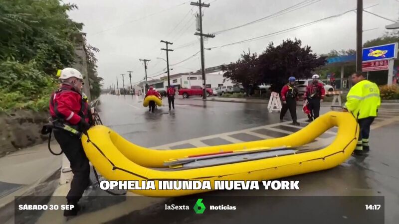 La tormenta Ophelia inunda Nueva York arrancando árboles de cuajo y cerrando el transporte público