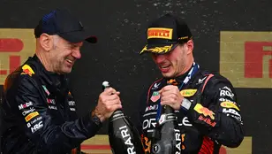 Adrian Newey, con Max Verstappen