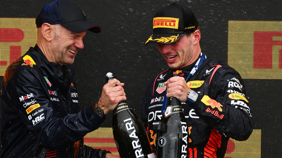 Adrian Newey, con Max Verstappen