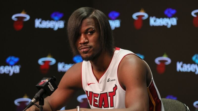 Jimmy Butler, en el 'Media Day' de la NBA