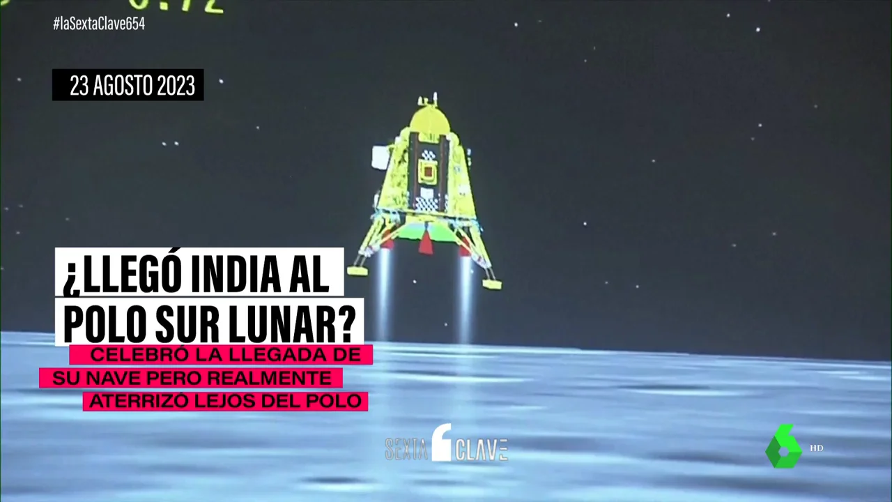 China niega que la India haya aterrizado en el polo sur de la Luna: ¿quién miente?