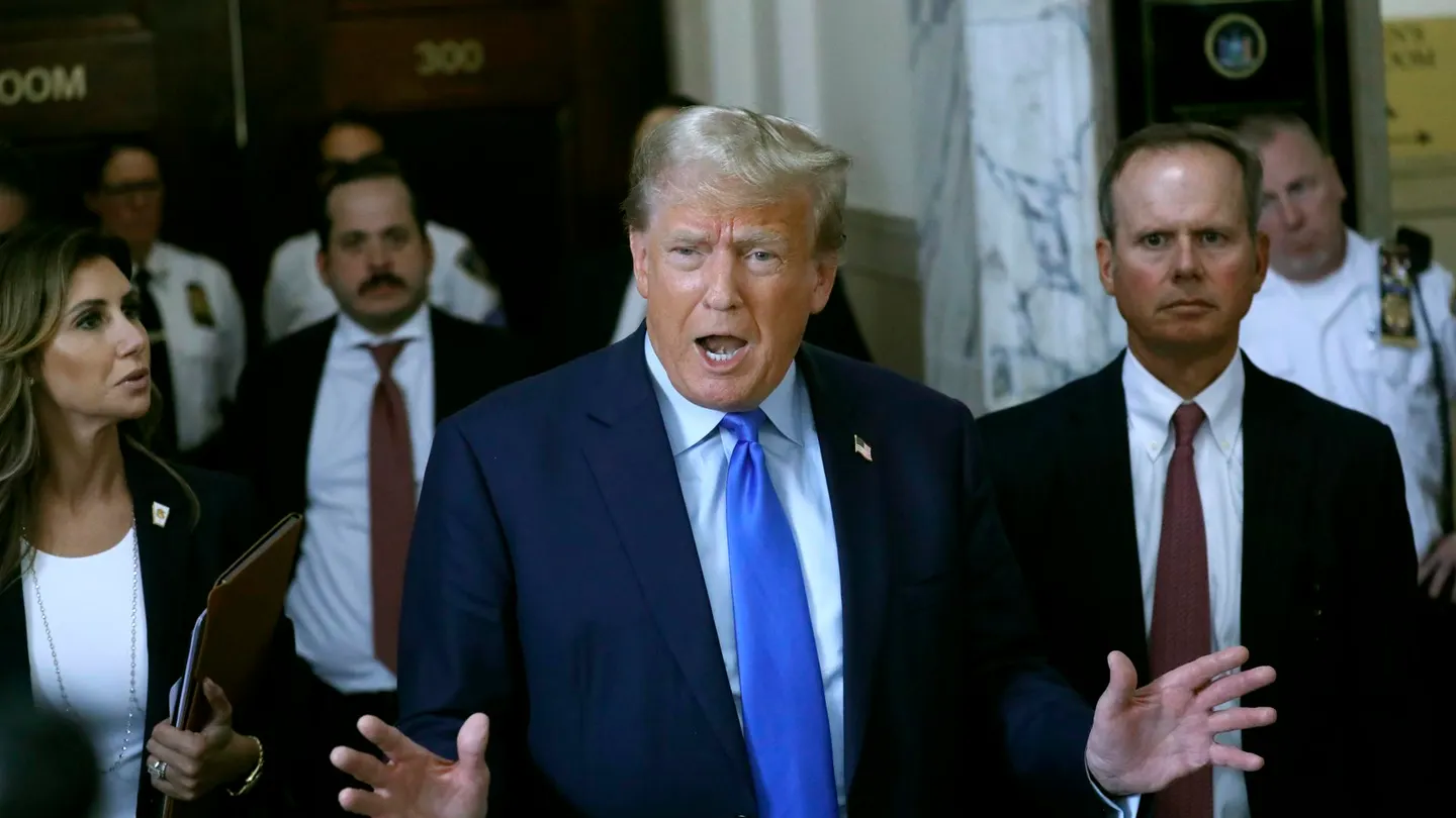 El expresidente estadounidense Donald Trump llega al tribunal de Nueva York (EE.UU.). El expresidente estadounidense Donald Trump llega al tribunal de Nueva York (EE.UU.).