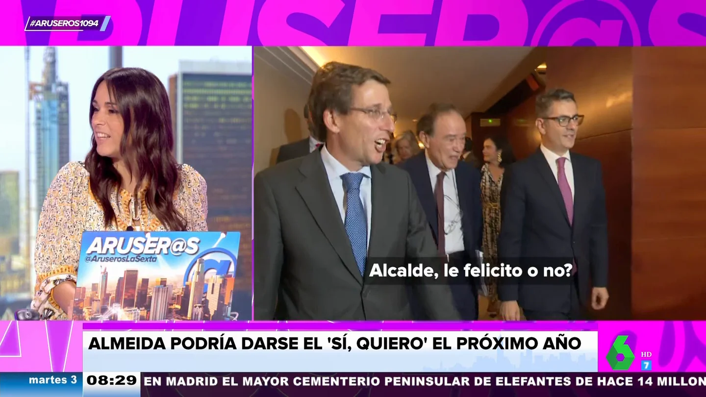 Patricia Benítez celebra que aún tenga posibilidades con el alcalde de Madrid. Y es que la colaboradora ya pensaba que se le había "escapado" el "soltero de oro": Patricia Benítez celebra que aún tenga posibilidades con el alcalde de Madrid. Y es que la colaboradora ya pensaba que se le había "escapado" el "soltero de oro":
