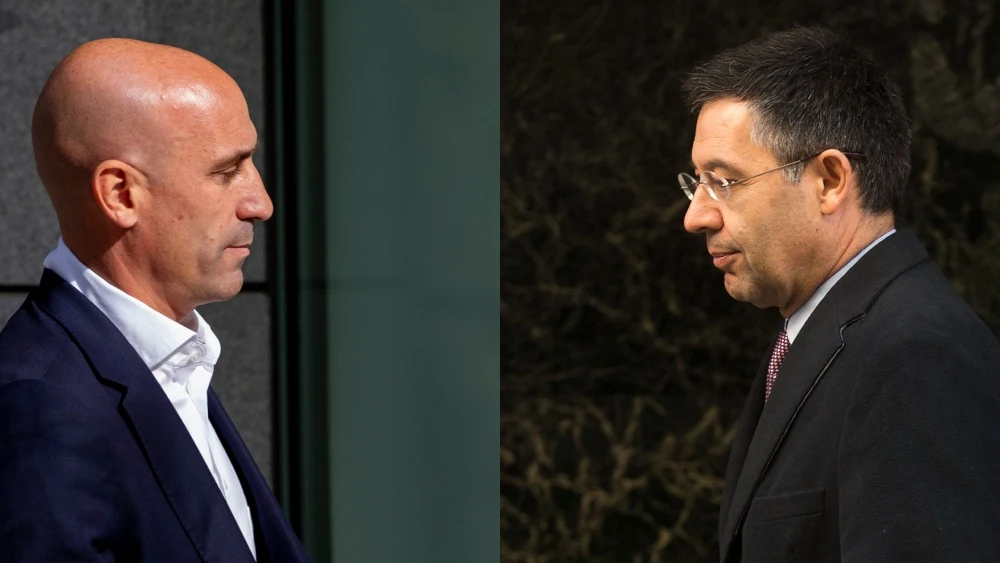 Luis Rubiales y Josep María Bartomeu