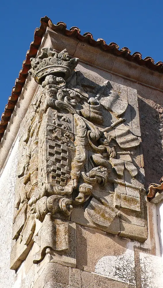 Detalle del castillo de Brozas. Cáceres