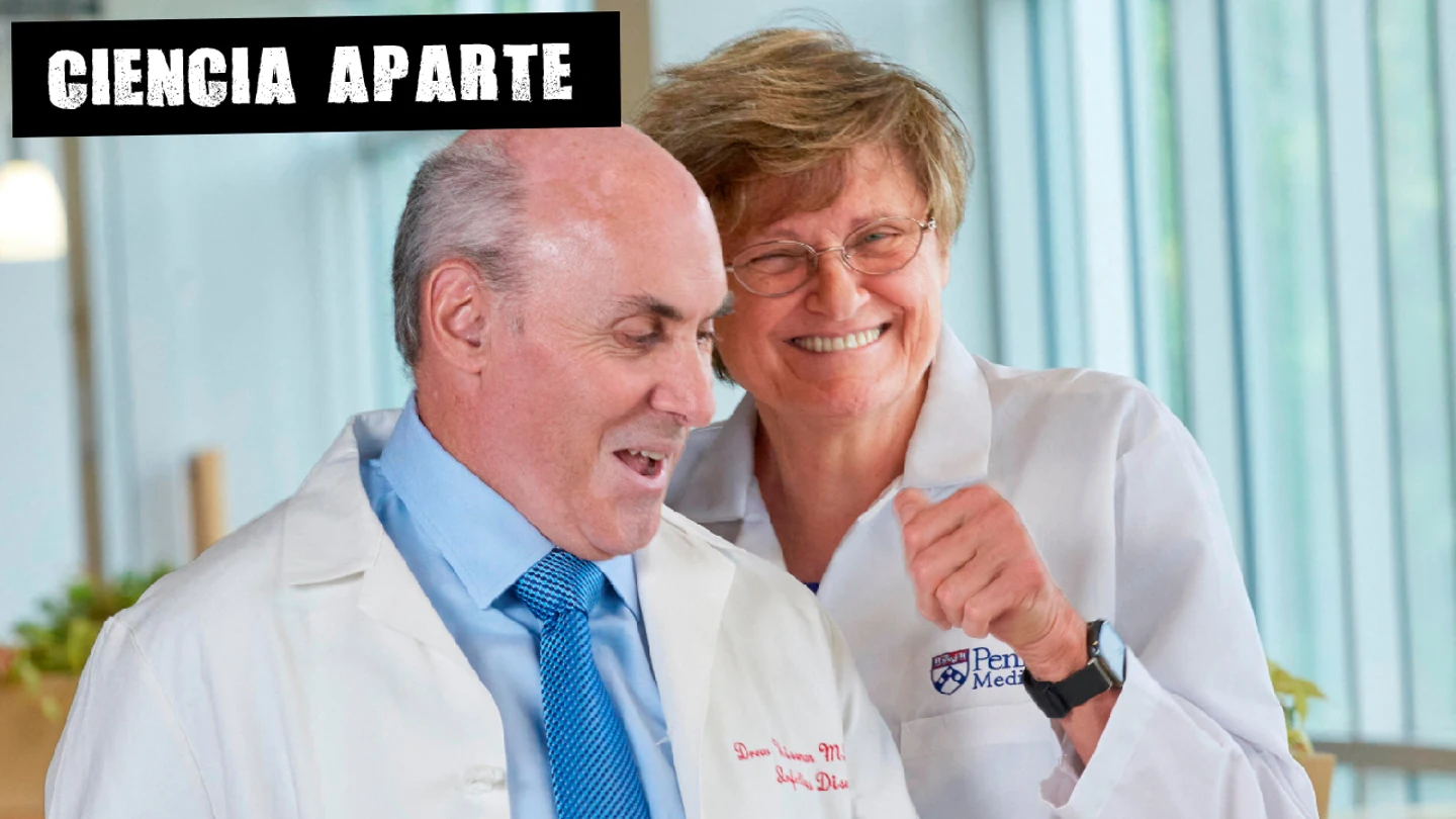 Drew Weissman y Katalin Karikó en una sesión de fotos en Pensilvania, a 29 de septiembre de 2020. Drew Weissman y Katalin Karikó en una sesión de fotos en Pensilvania, a 29 de septiembre de 2020.