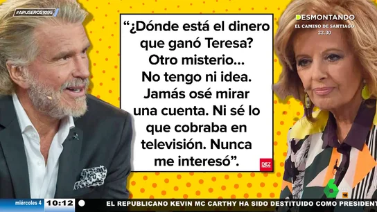 Bigote Arrocet vuelve a hablar de María Teresa Campos: "¿Dónde está el dinero que ganó? Otro misterio" Bigote Arrocet vuelve a hablar de María Teresa Campos: "¿Dónde está el dinero que ganó? Otro misterio"