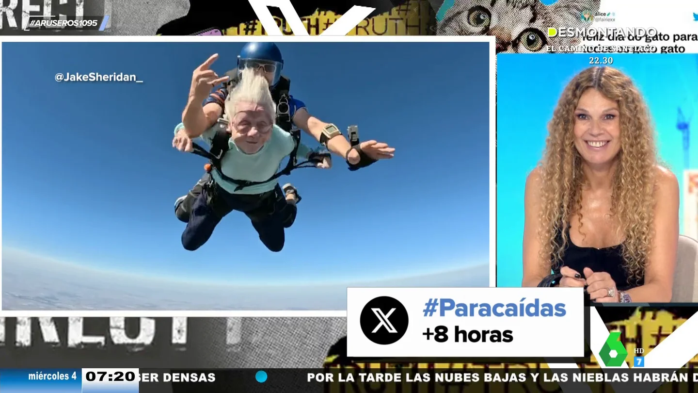 Angie Cárdenas 'se pica' con una señora de 104 años y se propone batir su récord... cuando llegue el momento Angie Cárdenas 'se pica' con una señora de 104 años y se propone batir su récord... cuando llegue el momento