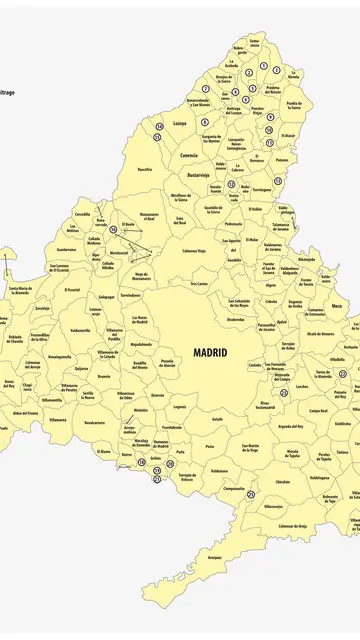 Mapa de la comunidad de Madrid Mapa de la comunidad de Madrid