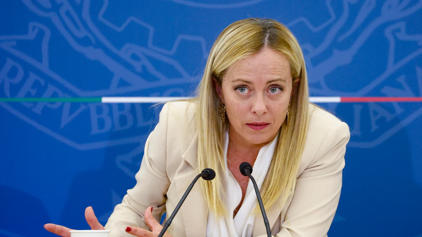 Foto de la primera ministra italiana Giorgia Meloni Foto de la primera ministra italiana Giorgia Meloni