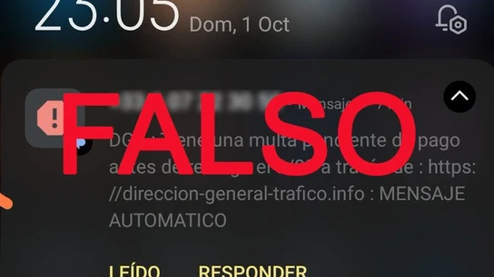 "Multa pendiente de pago": la DGT advierte de una nueva estafa a través de mensajes masivos "Multa pendiente de pago": la DGT advierte de una nueva estafa a través de mensajes masivos