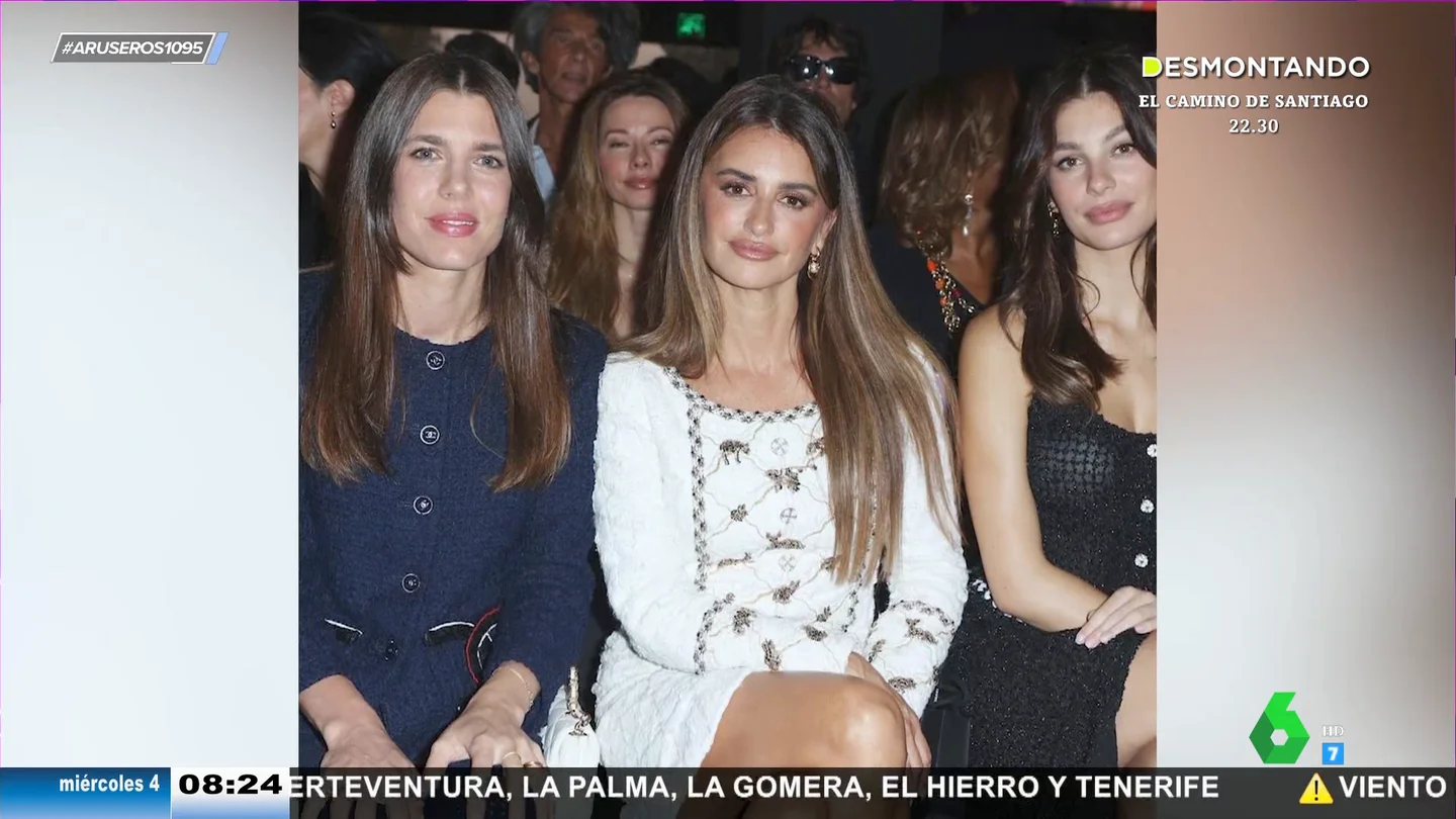 Penélope Cruz deslumbra junto a Carlota Casiraghi y Camila Morrone en el desfile de Chanel en París Penélope Cruz deslumbra junto a Carlota Casiraghi y Camila Morrone en el desfile de Chanel en París