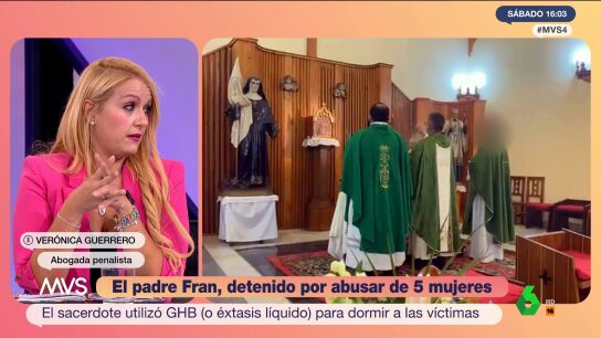 La abogada Ver&oacute;nica Guerrero calcula la pena que puede caerle al cura detenido por violar a mujeres
