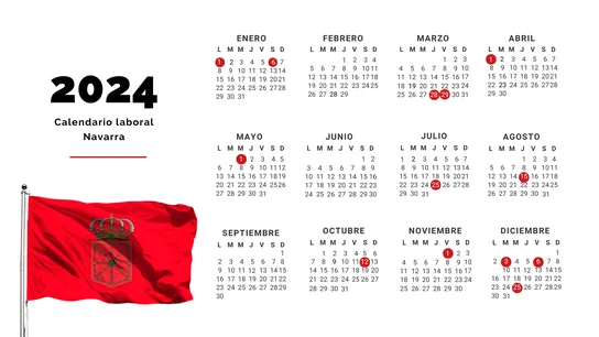 Calendario laboral de Navarra para 2024: todos los festivos y puentes Calendario laboral de Navarra para 2024: todos los festivos y puentes