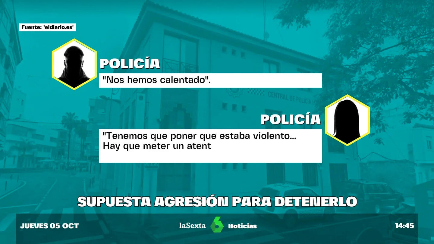 Denuncian que policías locales se inventaron una agresión para detener a un hombre: "¿Digo que se ha puesto violento?" Denuncian que policías locales se inventaron una agresión para detener a un hombre: "¿Digo que se ha puesto violento?"